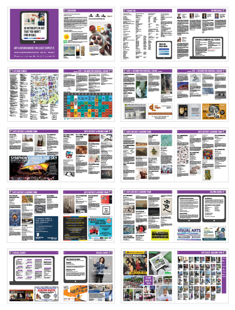 Festival Guide Layout