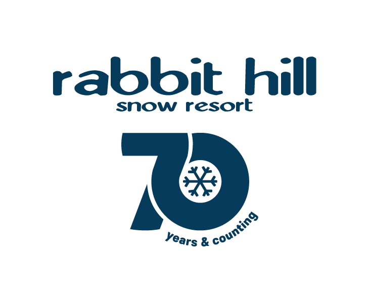 Rabbit Hill Snow Resort 70th Anniversary Logo